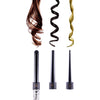 3 Piece Tourmaline Curling Wand Set - Zebra Print - RoyaleUSA