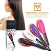 Hair Straightening Brush Heated Ceramic Straightener Comb - Purple - RoyaleUSA
