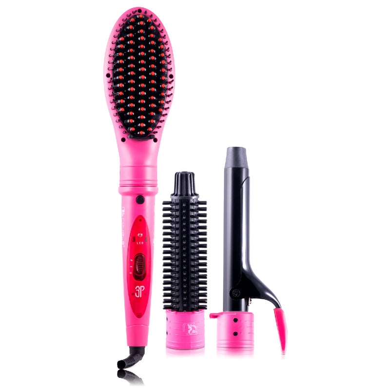 Deluxe 3 In 1 Styling Set - Pink - RoyaleUSA
