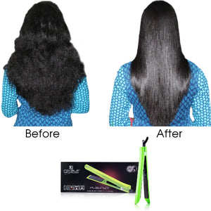 Platinum Genius Heating Element Hair Straightener with 100% Ceramic Plates - Lime Green - RoyaleUSA