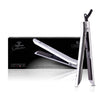 Limited Edition - Platinum Genius Heating Element Hair Straightener with 100% Ceramic Plates - Sparkling Silver - RoyaleUSA